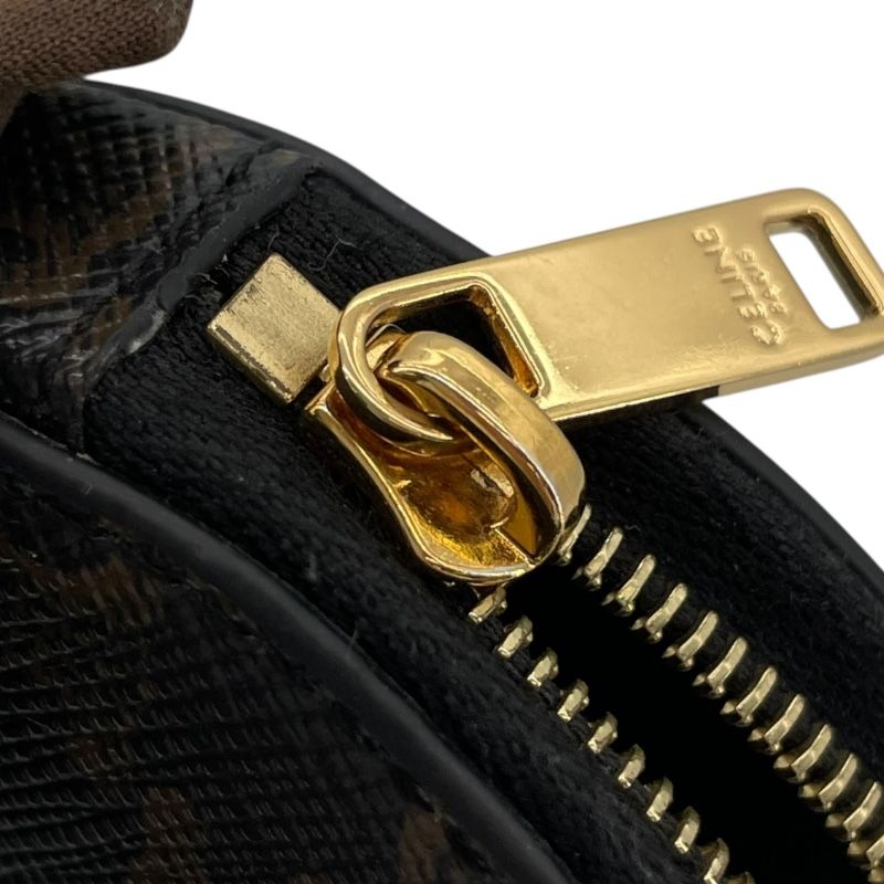 CELINE Triomphe Coin Purse in Black Canvas - Timeless Elegance