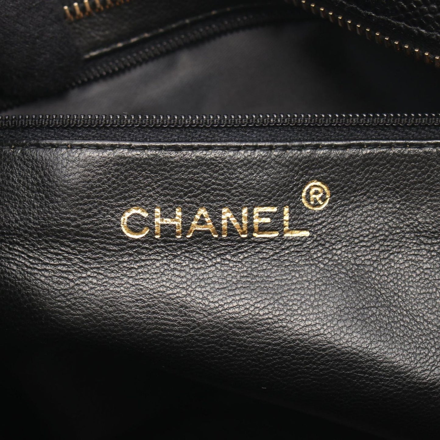 CHANEL Matelassé Tote Bag in Black Caviar Leather