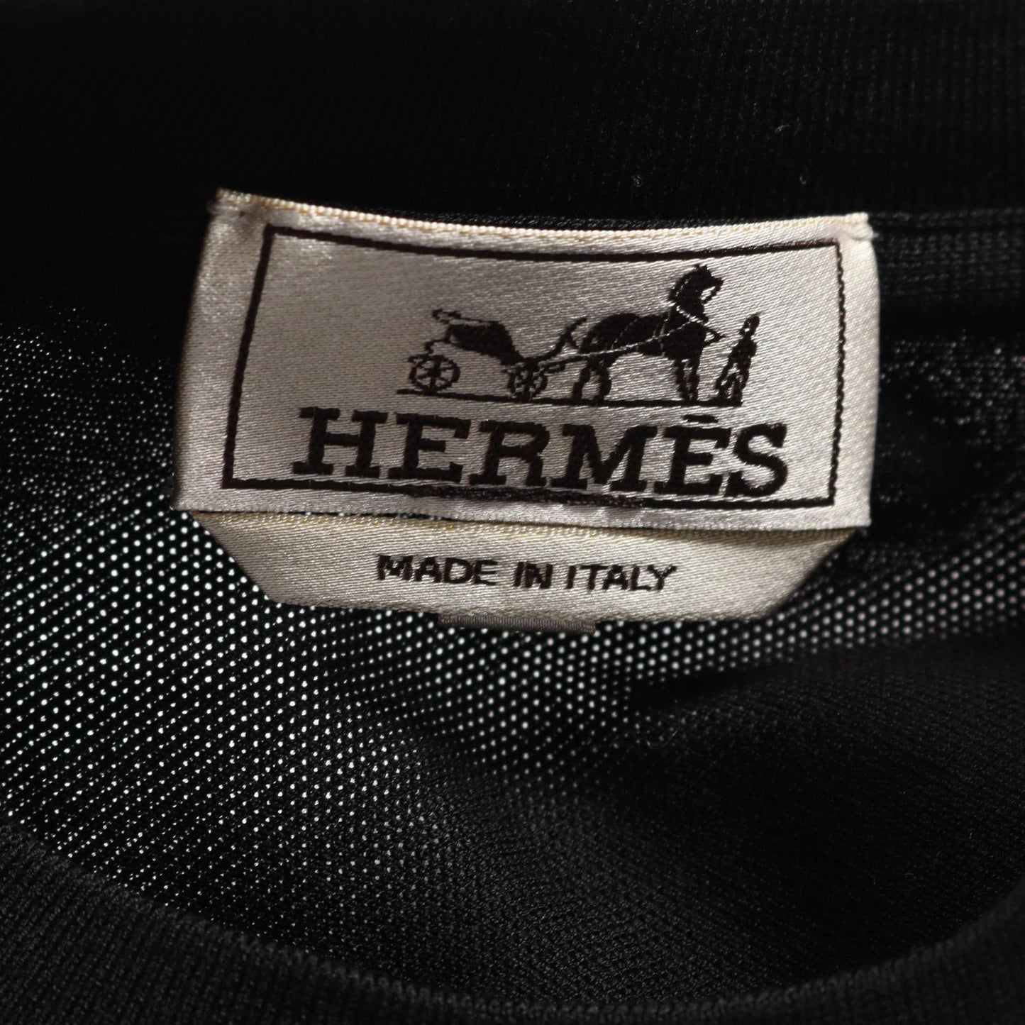 HERMES Black Cotton T-Shirt for Men - Timeless Elegance