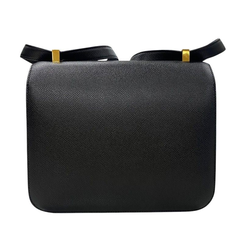 HERMES Constance 3 24 Black & Gold Shoulder Bag - Timeless Elegance