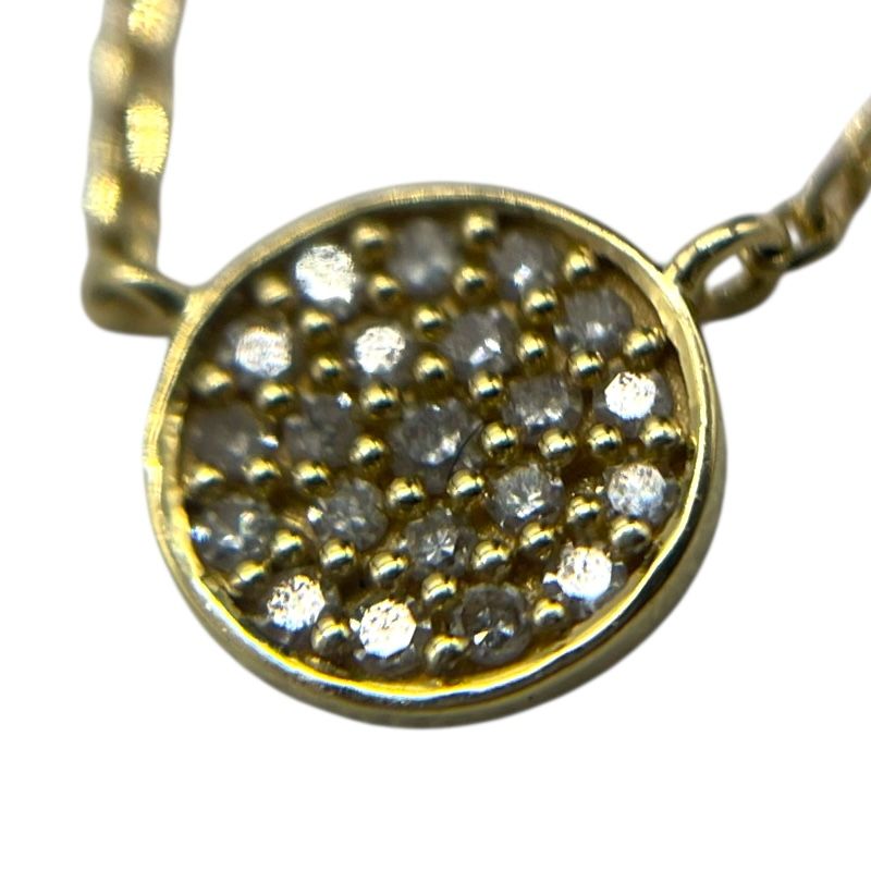 agate Diamond Necklace in 18K Yellow Gold - Exquisite Elegance