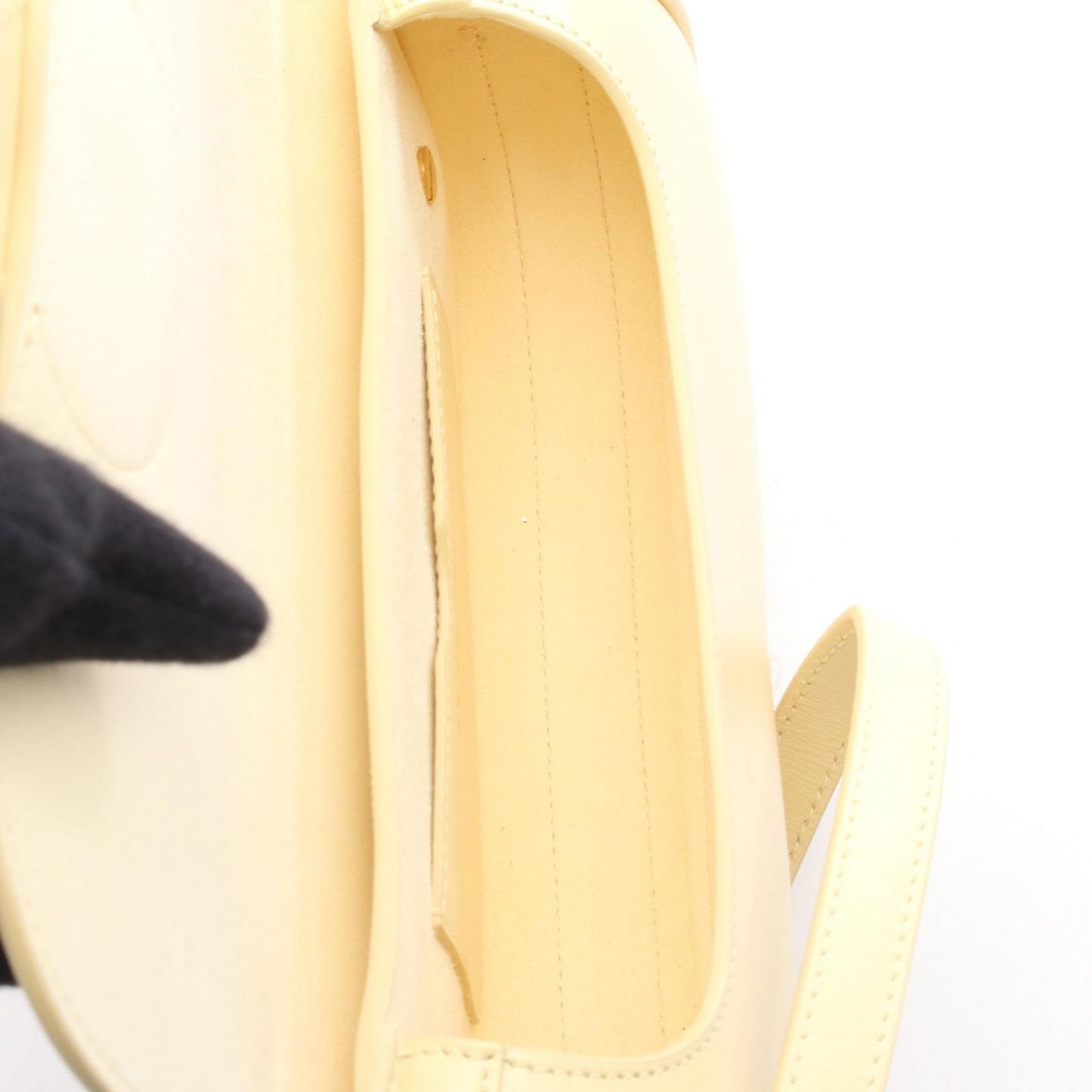 Dior Bobby East-West Shoulder Bag in Pastel Yellow Leather