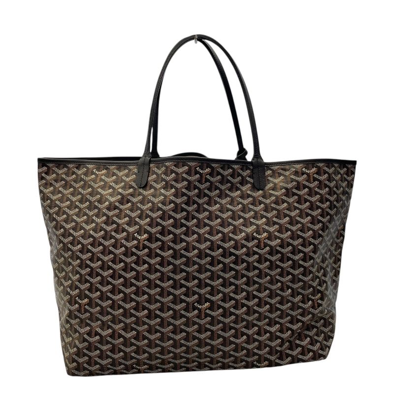 GOYARD Saint Louis GM Black Canvas Unisex Tote Bag