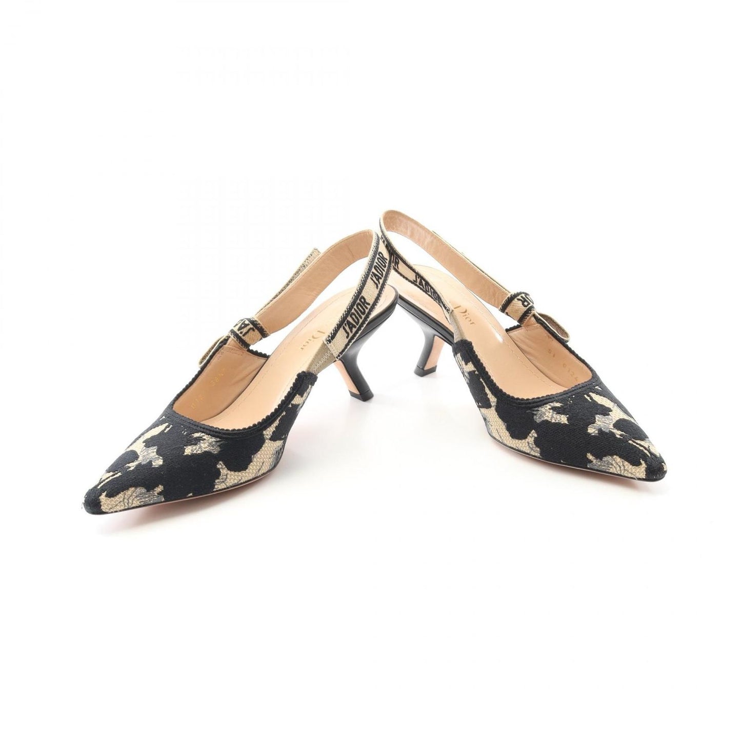 Dior J'ADIOR Canvas Pumps - Timeless Elegance in Black & Beige