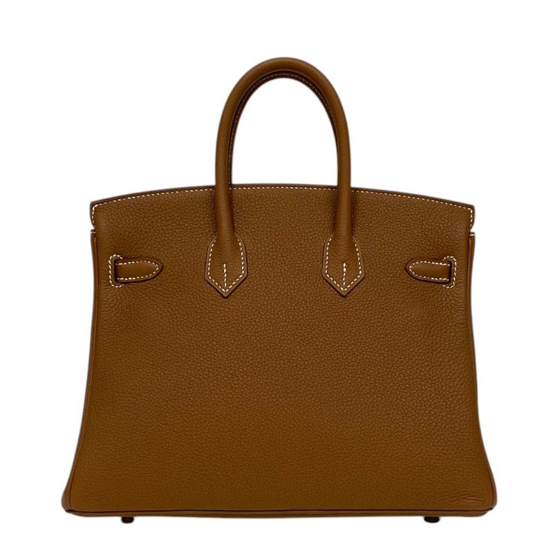 HERMES Birkin 25 W刻 Gold & Silver Hardware Handbag