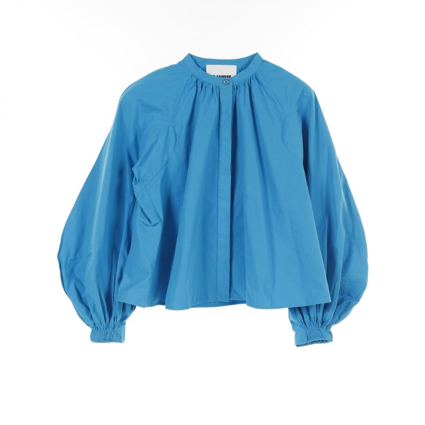 JIL SANDER Blue Cotton Blouse - Timeless Elegance