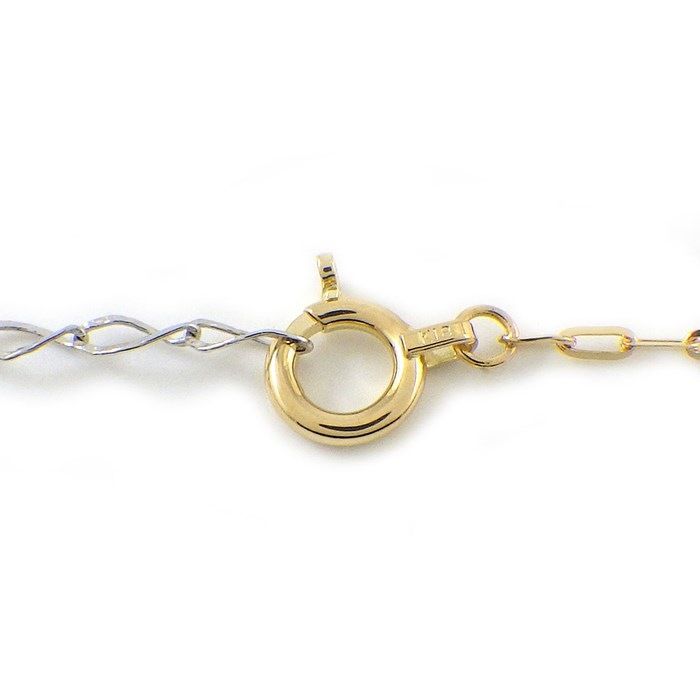 K18YG & K18WG Long Twist Chain Necklace - Exquisite Elegance