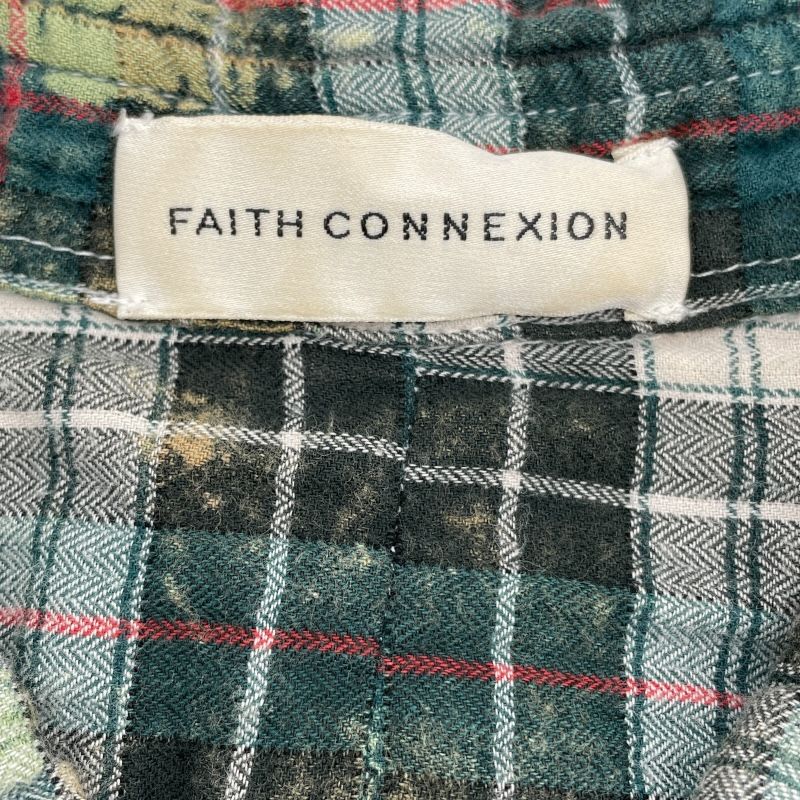 Faith Connexion Multi-Color Bleached Check Flannel Shirt for Men