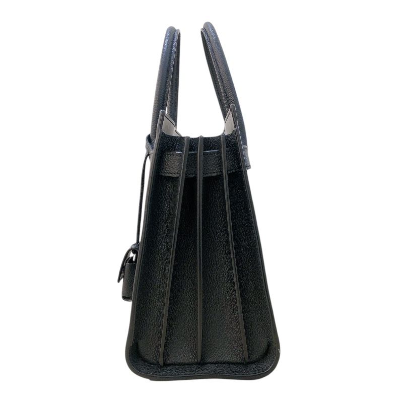 SAINT LAURENT Sac De Jour Baby Black Leather Handbag