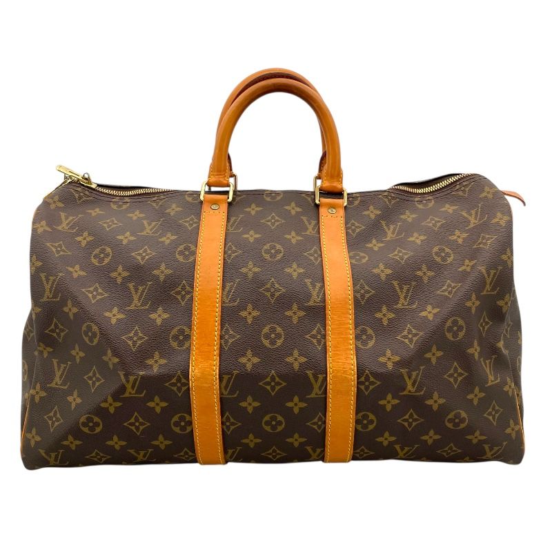 Louis Vuitton Keepall 45 Monogram Canvas Brown Handbag