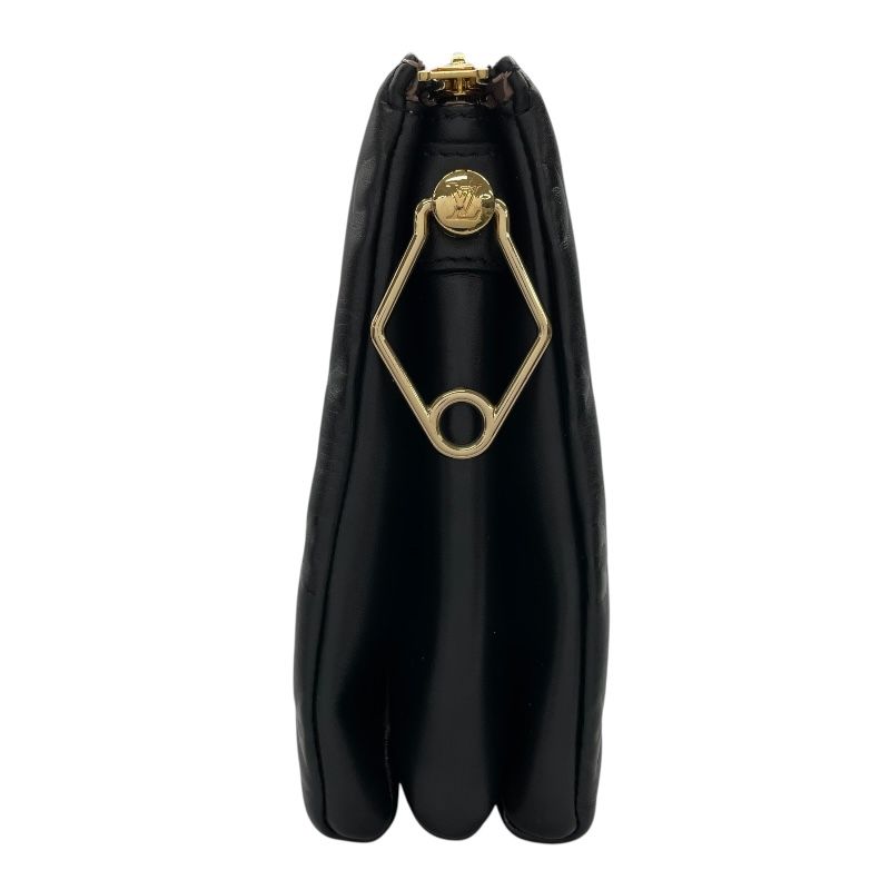 Louis Vuitton Pochette Coussin M57790 Noir Embossed Lambskin Shoulder Bag