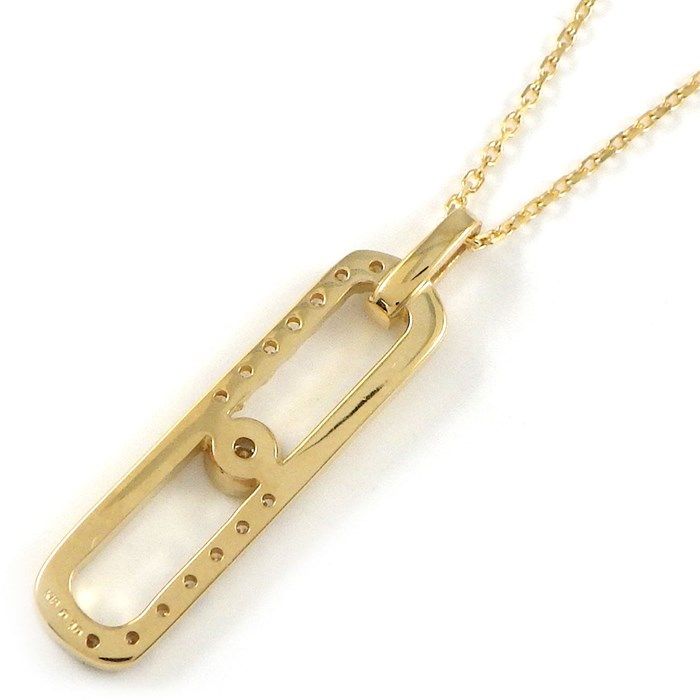 Exquisite K18YG Diamond Link Necklace - 0.10ct Luxury Jewelry