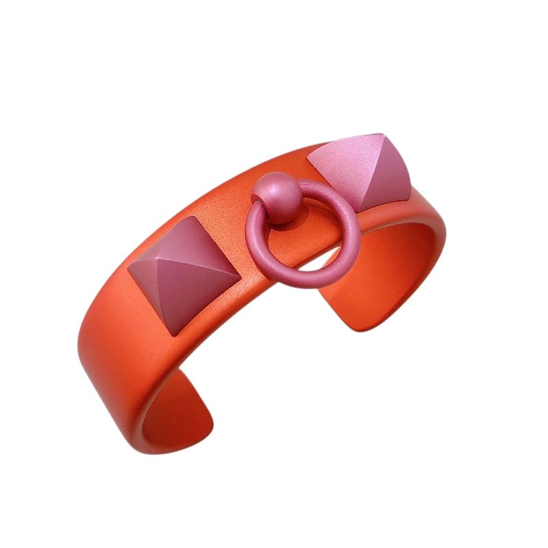 HERMES Medor Bracelet in Red Metal - Exquisite Luxury for Women