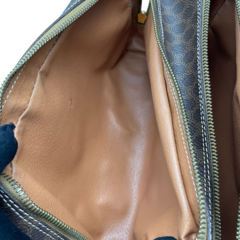 CELINE Macadam Brown PVC Pouch - Timeless Elegance