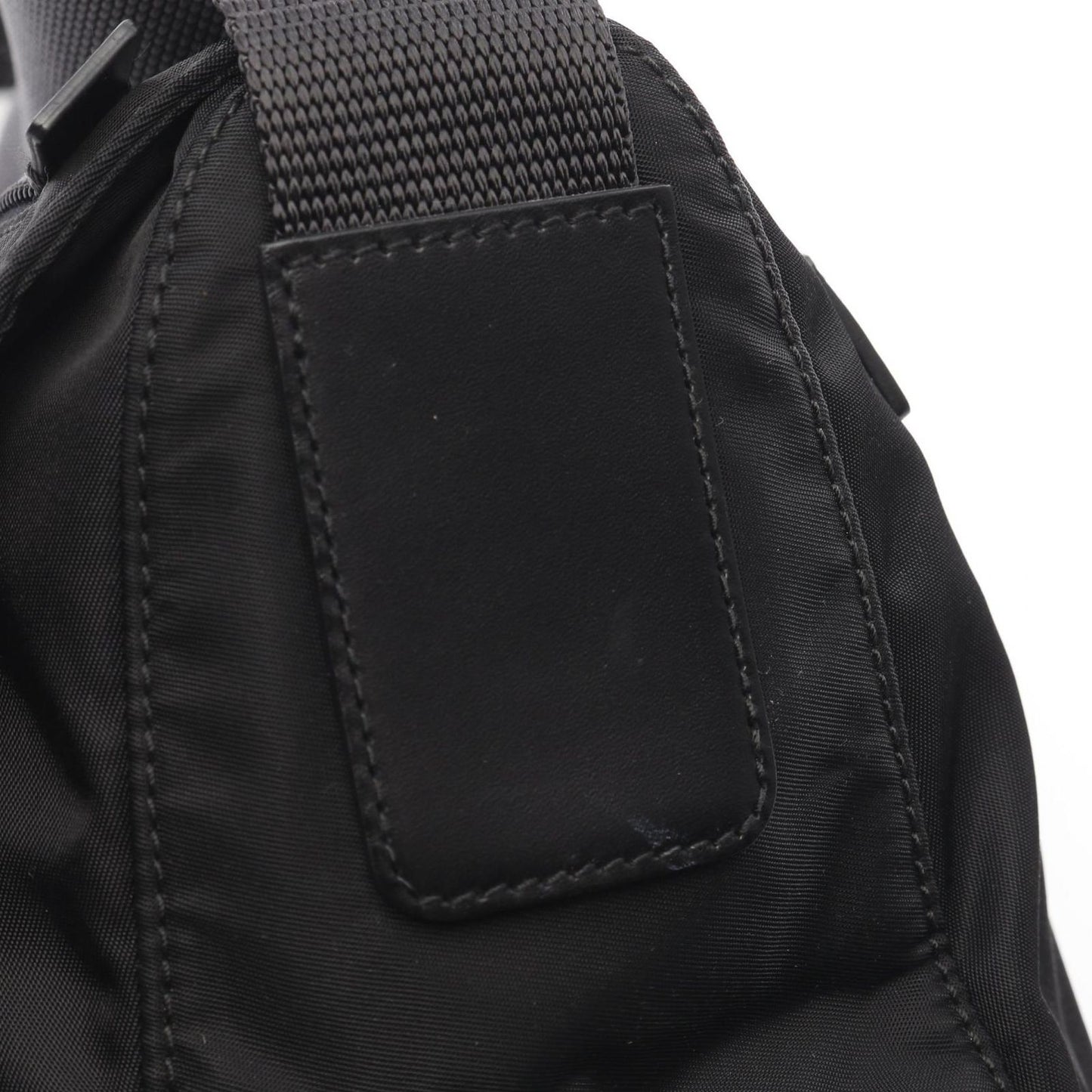 PRADA VELA BT8994 Black Nylon Leather Shoulder Bag - Timeless Elegance