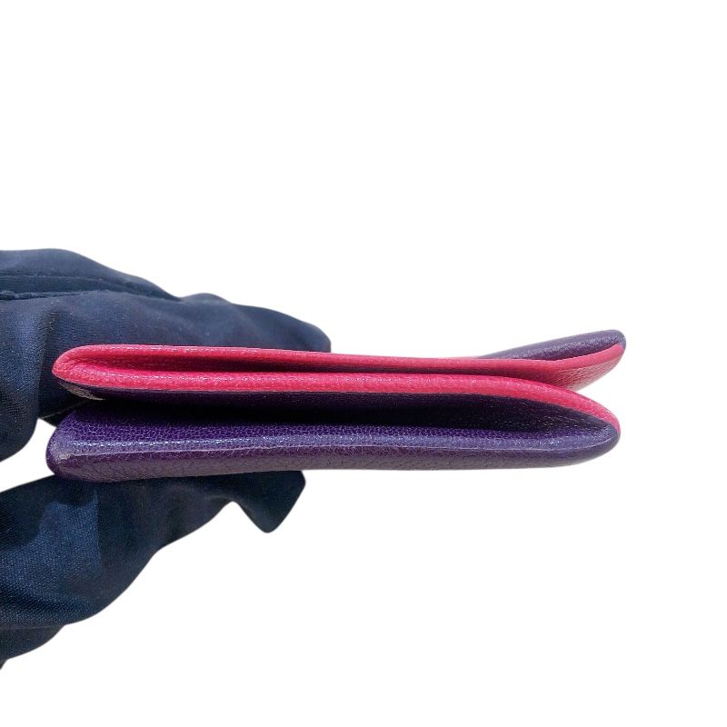 HERMES Zulu Coin Case in Pink & Purple Sheepskin - Exquisite Craftsmanship