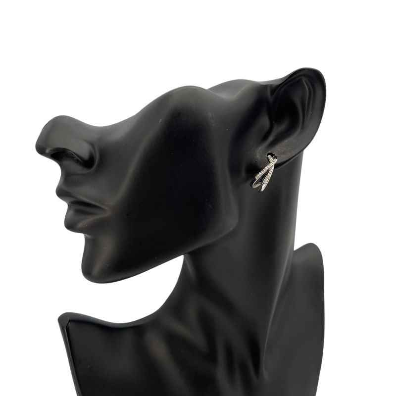 Exquisite K18WG Diamond Earrings - 0.3ct Luxury Jewelry