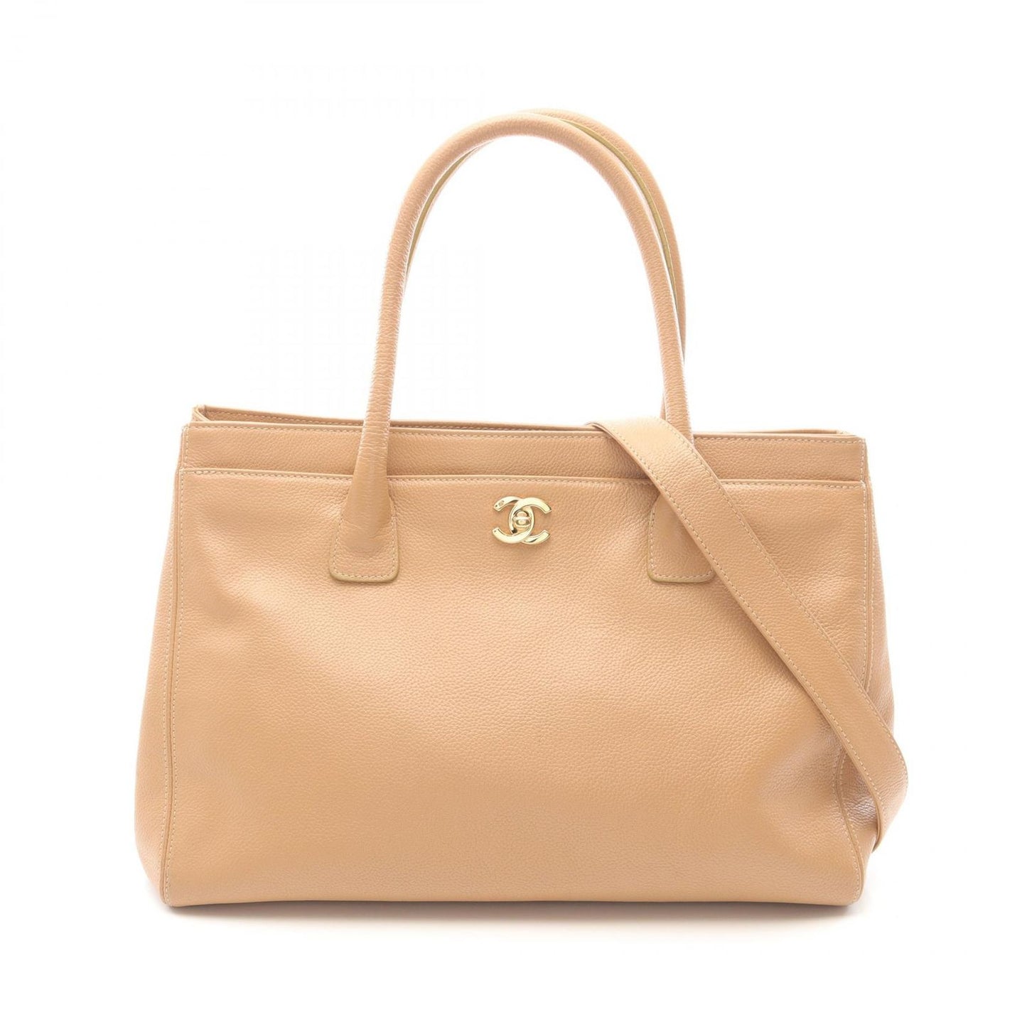 CHANEL Executive Tote Bag in Beige Leather - Timeless Elegance