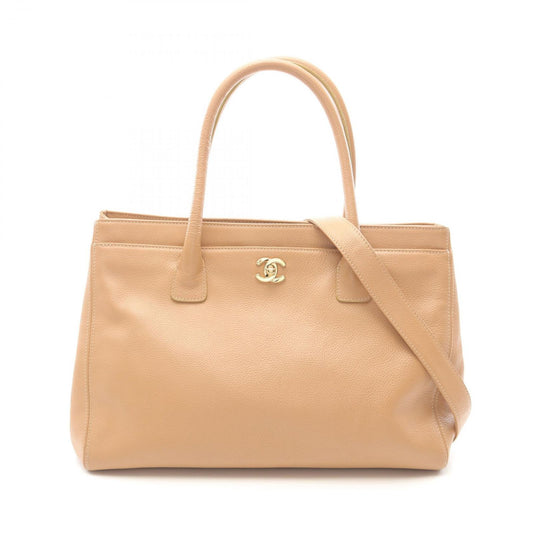 CHANEL Executive Tote Bag in Beige Leather - Timeless Elegance