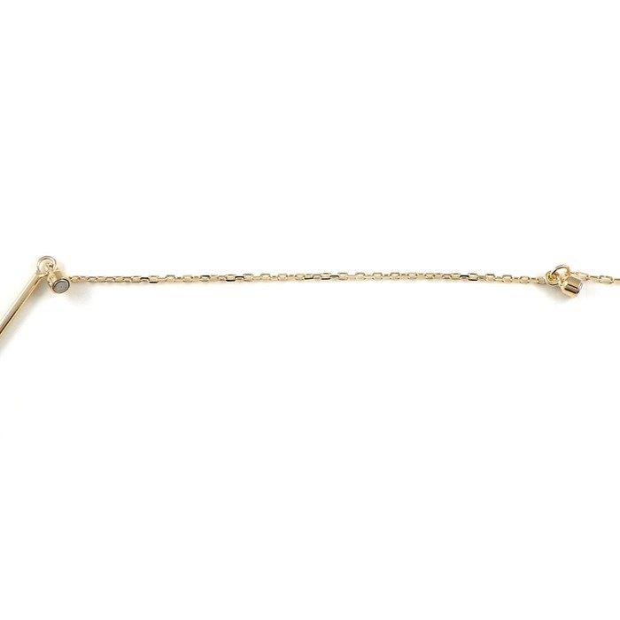 K10YG V-Shape Bar Bracelet - Exquisite Craftsmanship