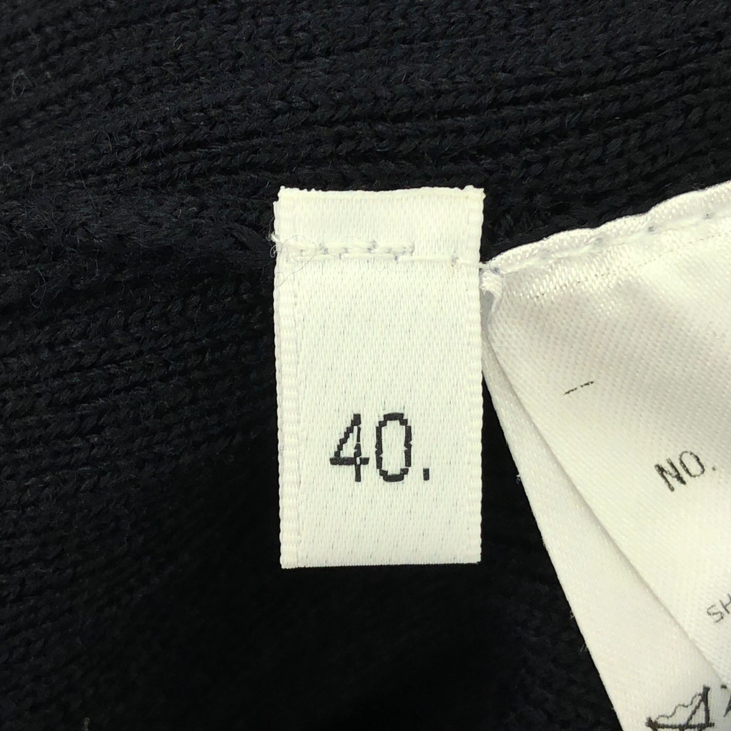 THOM BROWNE Dark Navy Multi-Color Long Cardigan - Size 40