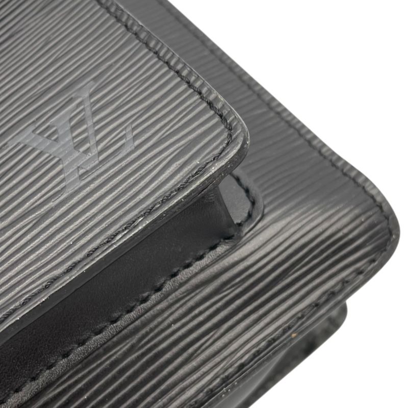 Louis Vuitton Monceau M52122 Black Epi Leather Handbag