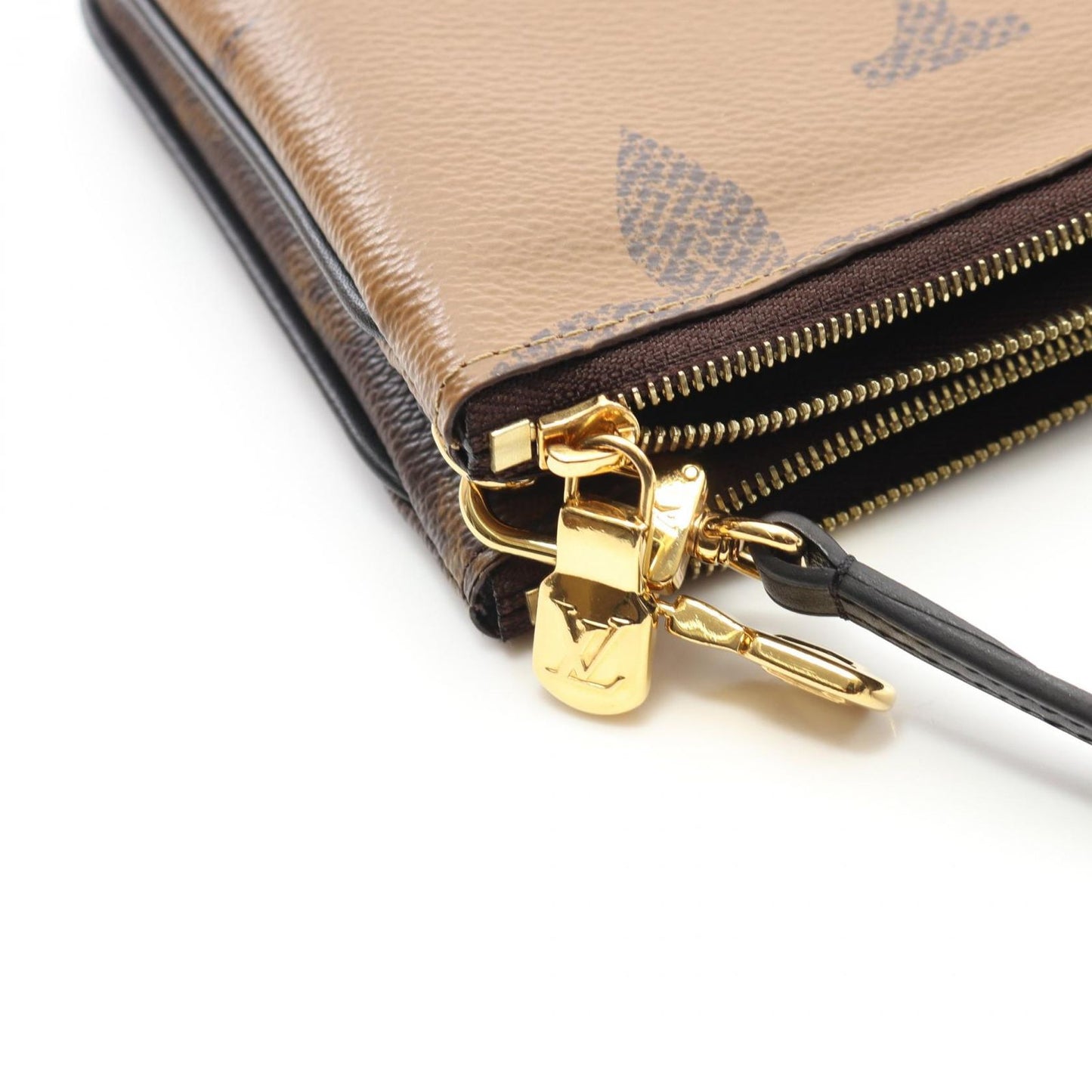 Louis Vuitton Monogram Giant Reverse Double Zip Shoulder Bag