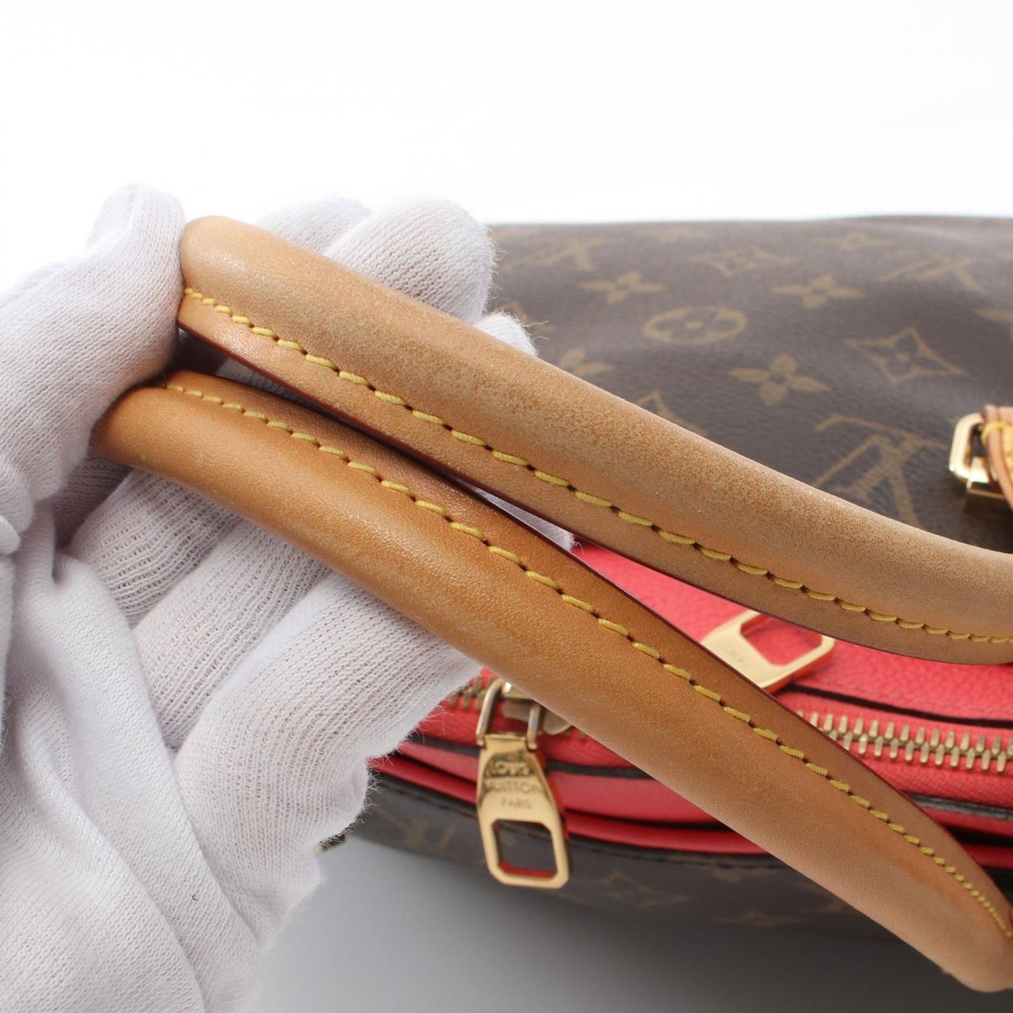 Louis Vuitton Palas Handbag M41147 - Exquisite Rose Rich Canvas