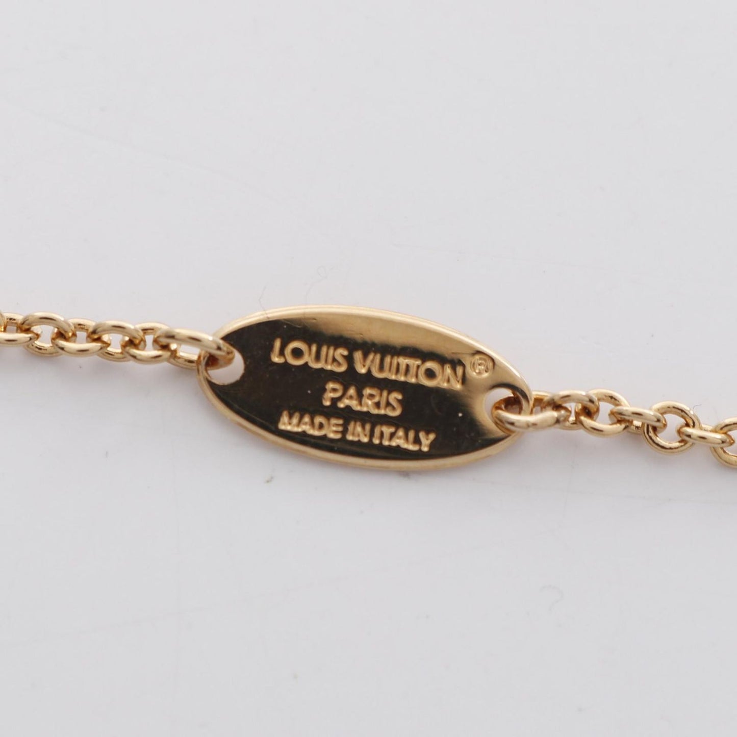 Louis Vuitton Iconic LV Necklace in Gold Plated Finish