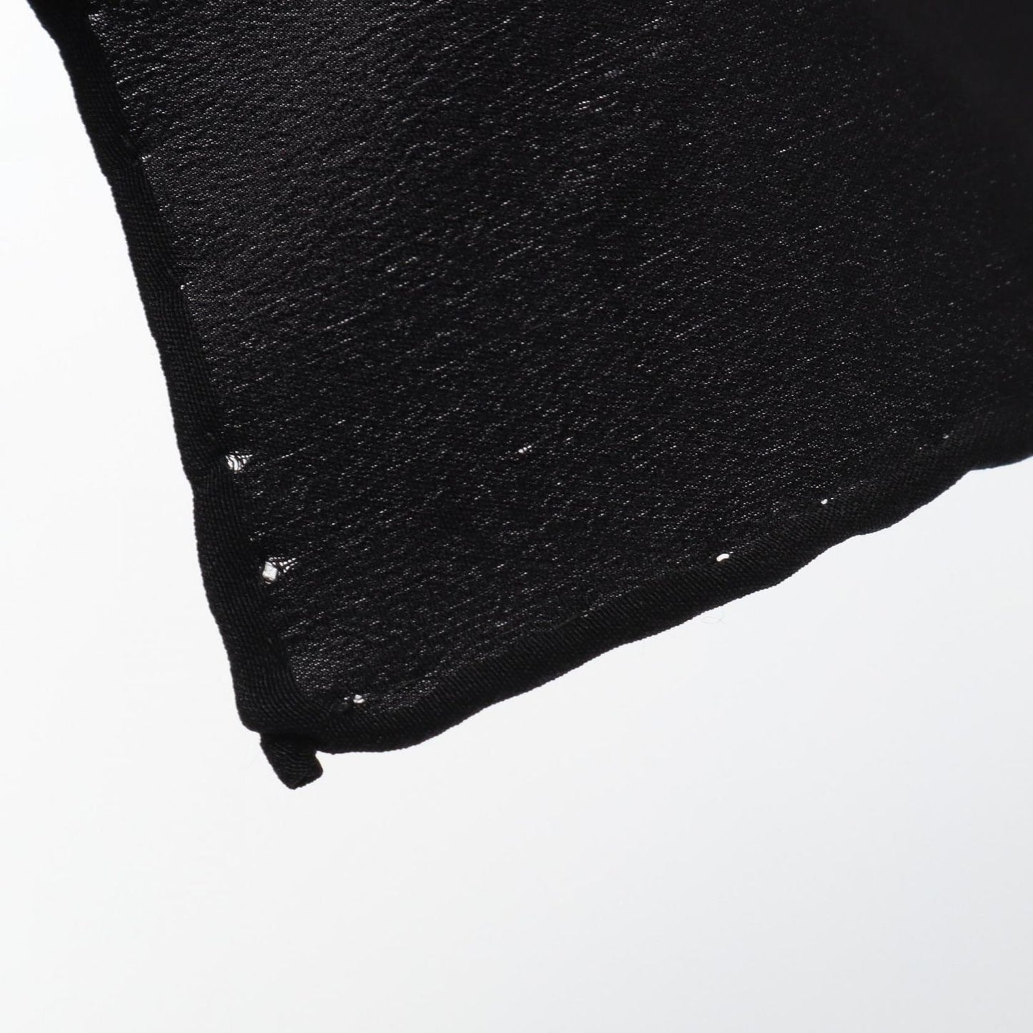 CHANEL Matelassé Silk Scarf in Black & White - Timeless Elegance