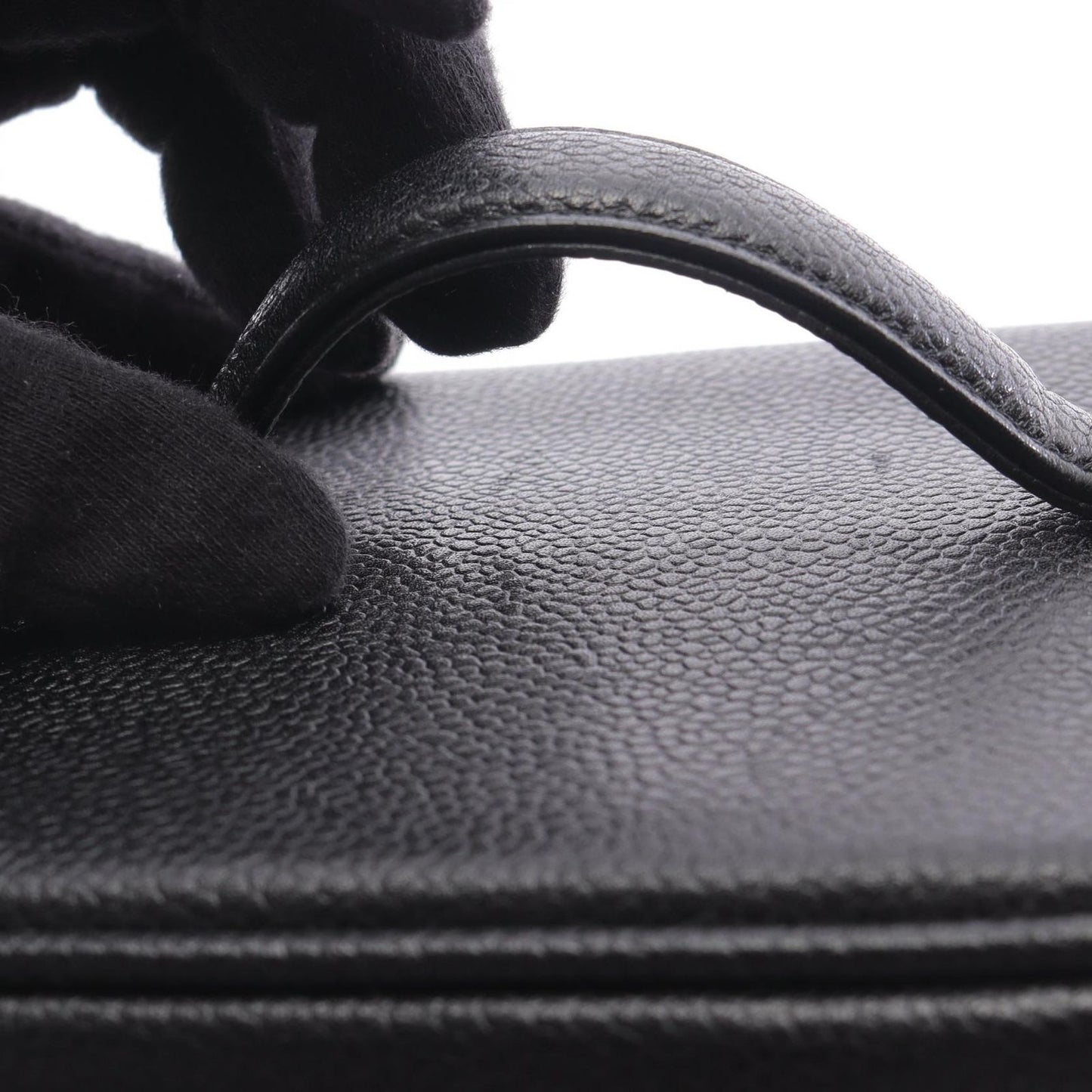 CHANEL Coco Mark Vanity Handbag in Black Caviar Skin - Timeless Elegance