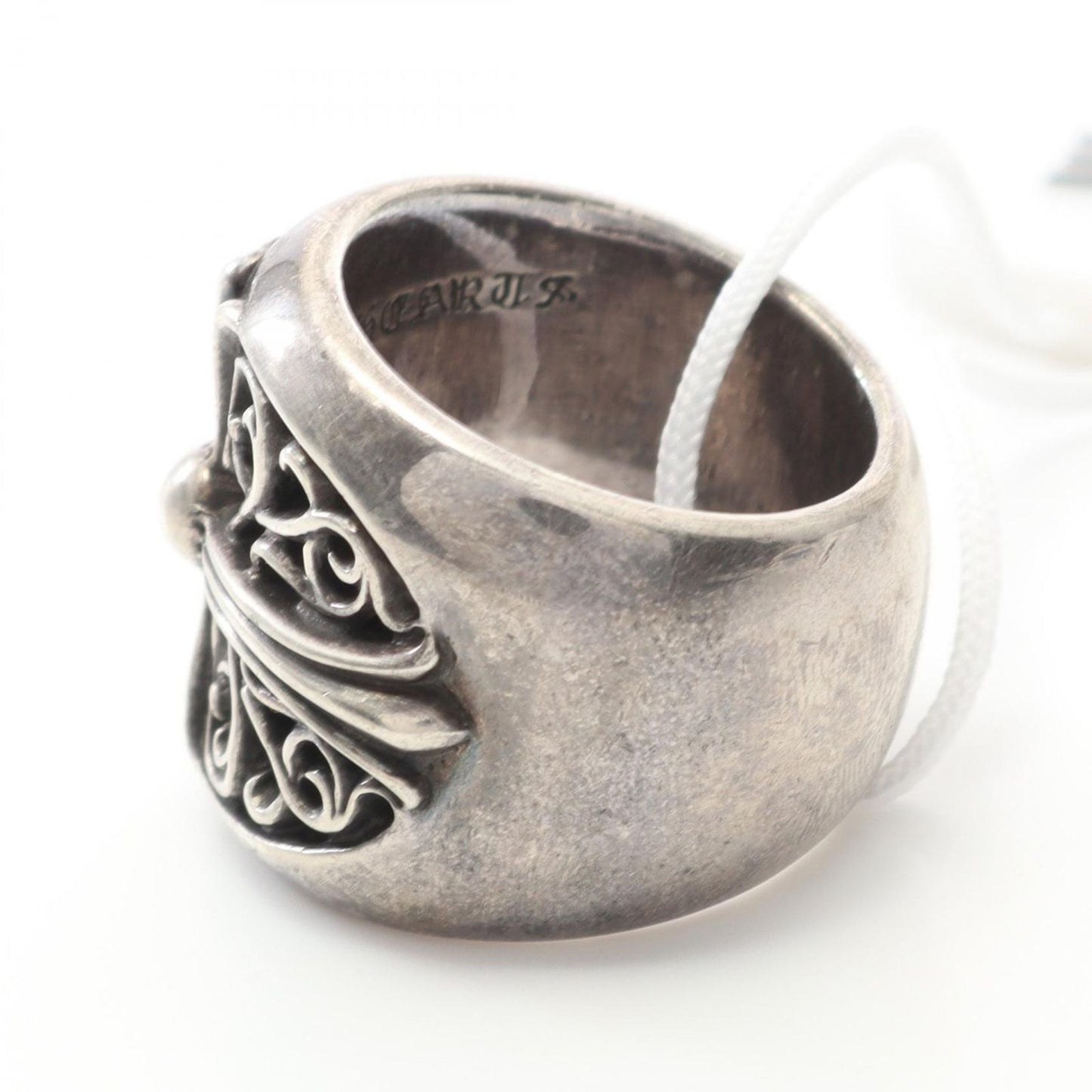 CHROME HEARTS Classic Oval Cross Ring in Silver 925 - Size 20