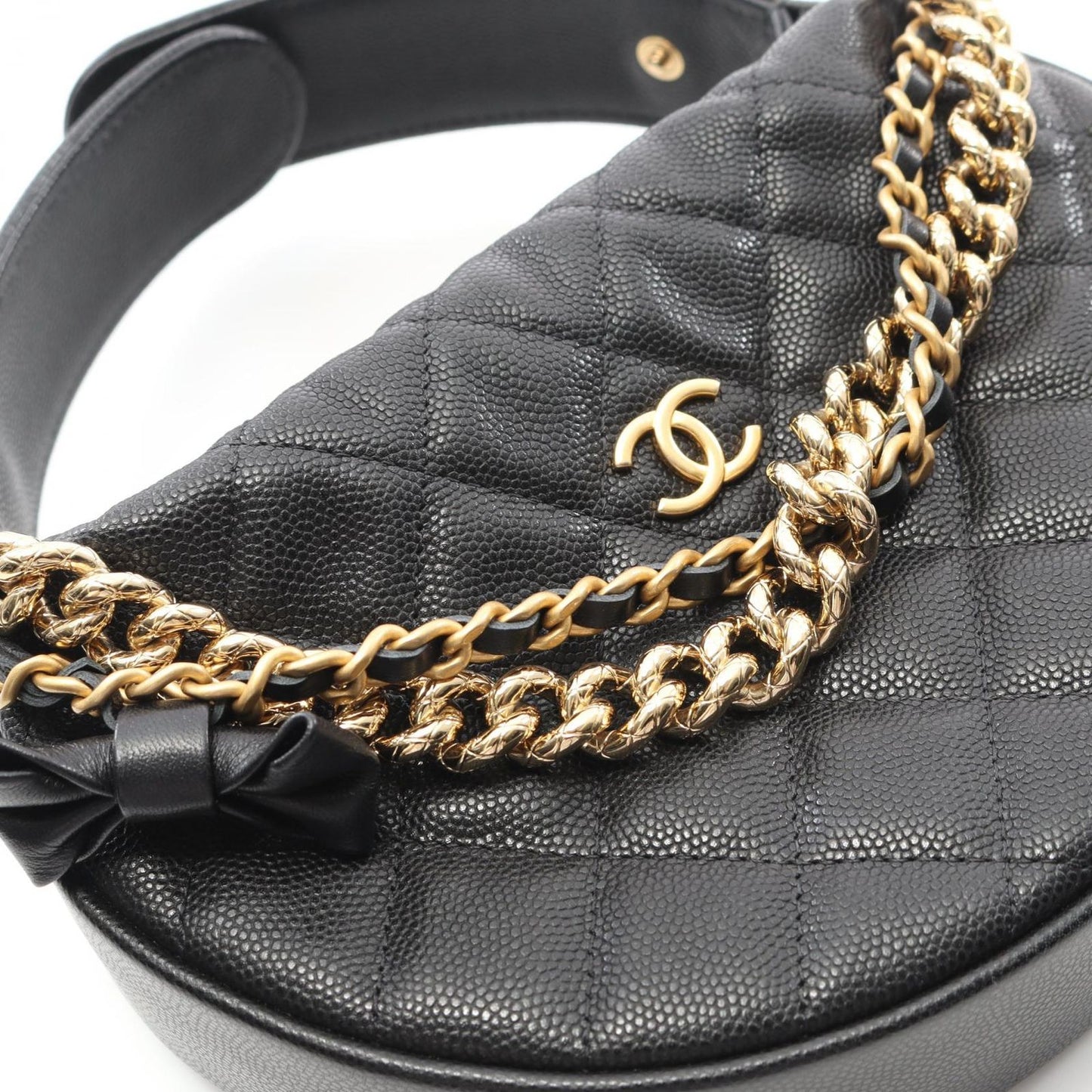 CHANEL Matelassé Mini Handbag in Black Calfskin - Timeless Elegance