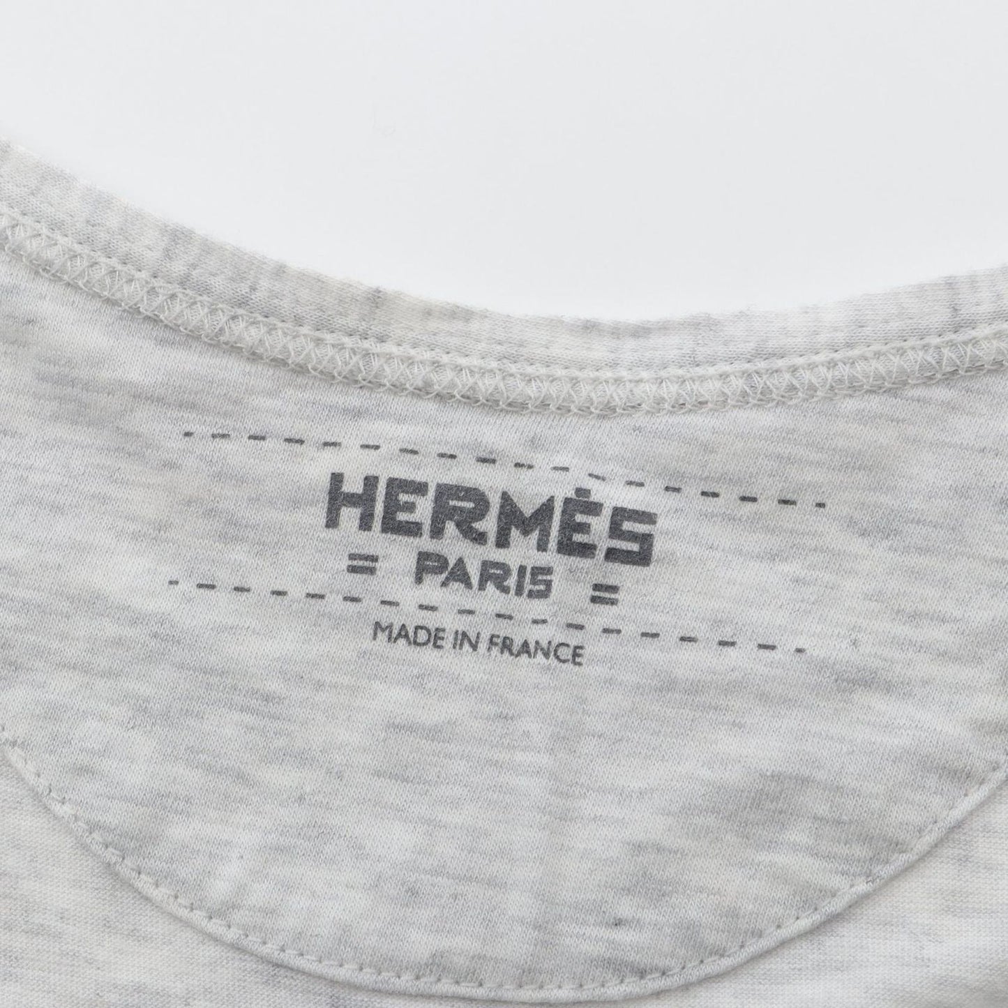 HERMES Grey Cotton Tank Top - Timeless Elegance