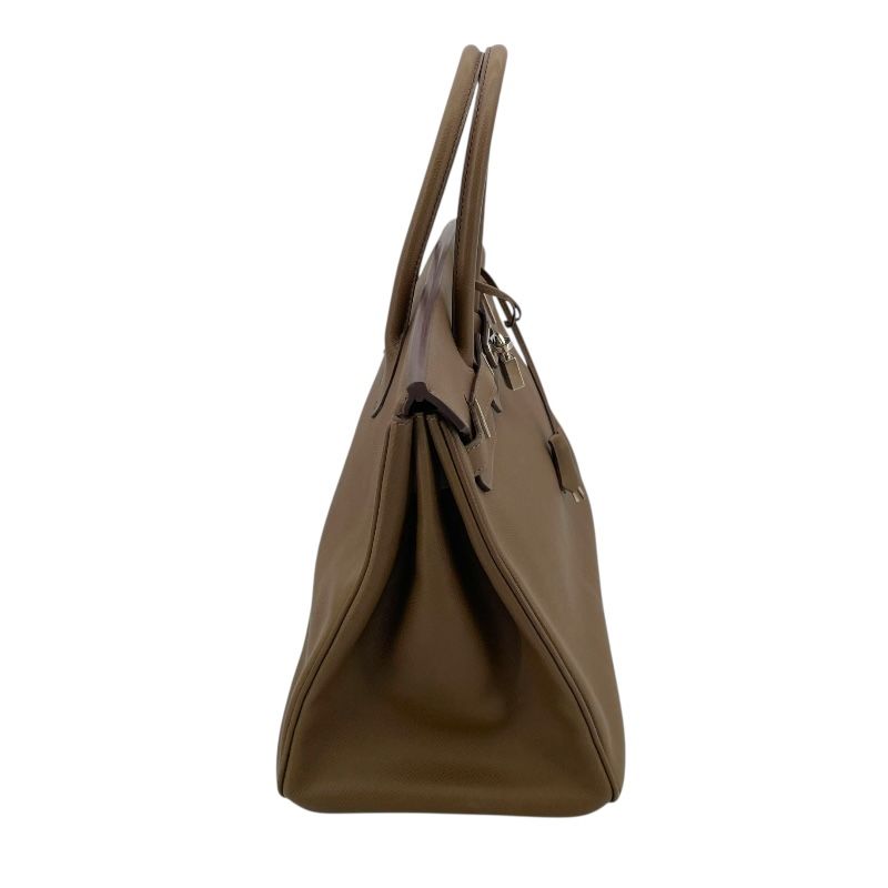 HERMES Birkin 35 Taupe with Silver Hardware - Timeless Elegance