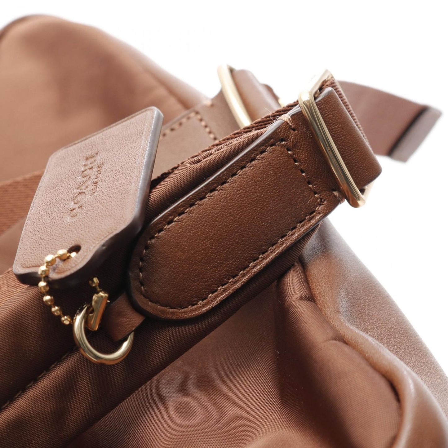 COACH Charlie Signature Backpack in Brown PVC Coated Canvas