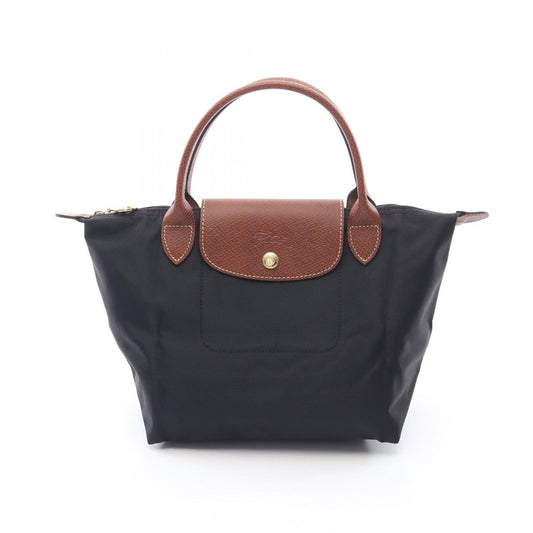 Longchamp Le Pliage Original S Handbag - Black Canvas & Leather