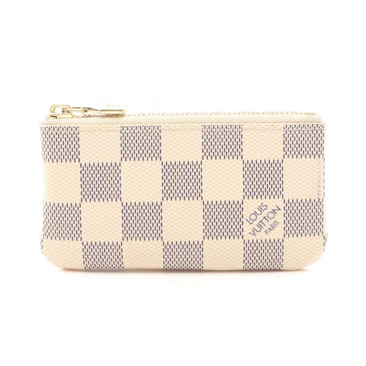 Louis Vuitton Pochette Clé Coin Case - Exquisite White Damier Azur