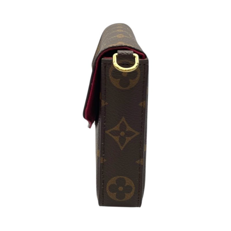 Louis Vuitton Pochette Felicie M61276 Fuchsia Monogram Shoulder Bag