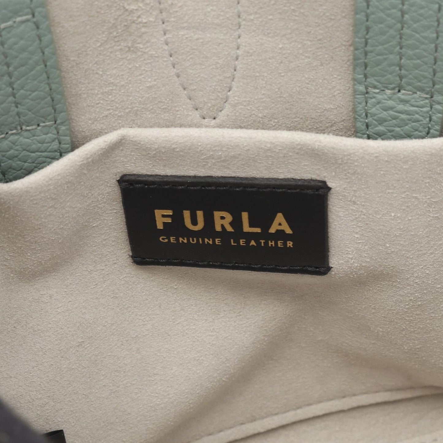 Furla Mint Green Leather Handbag - Timeless Elegance