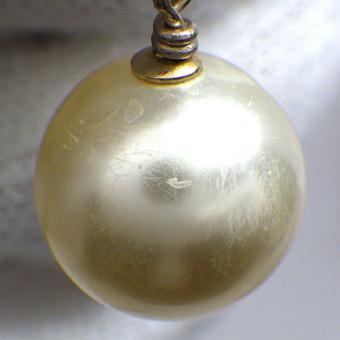 CHANEL Coco Mark Necklace with Imitation Pearls & Rhinestones