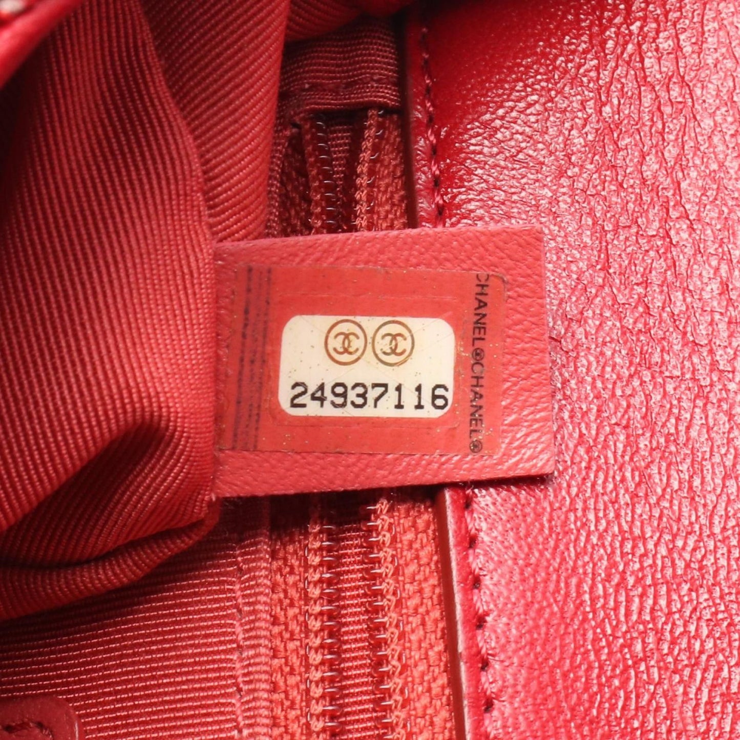 CHANEL Matelassé Mini Shoulder Bag in Red Leather & Fabric