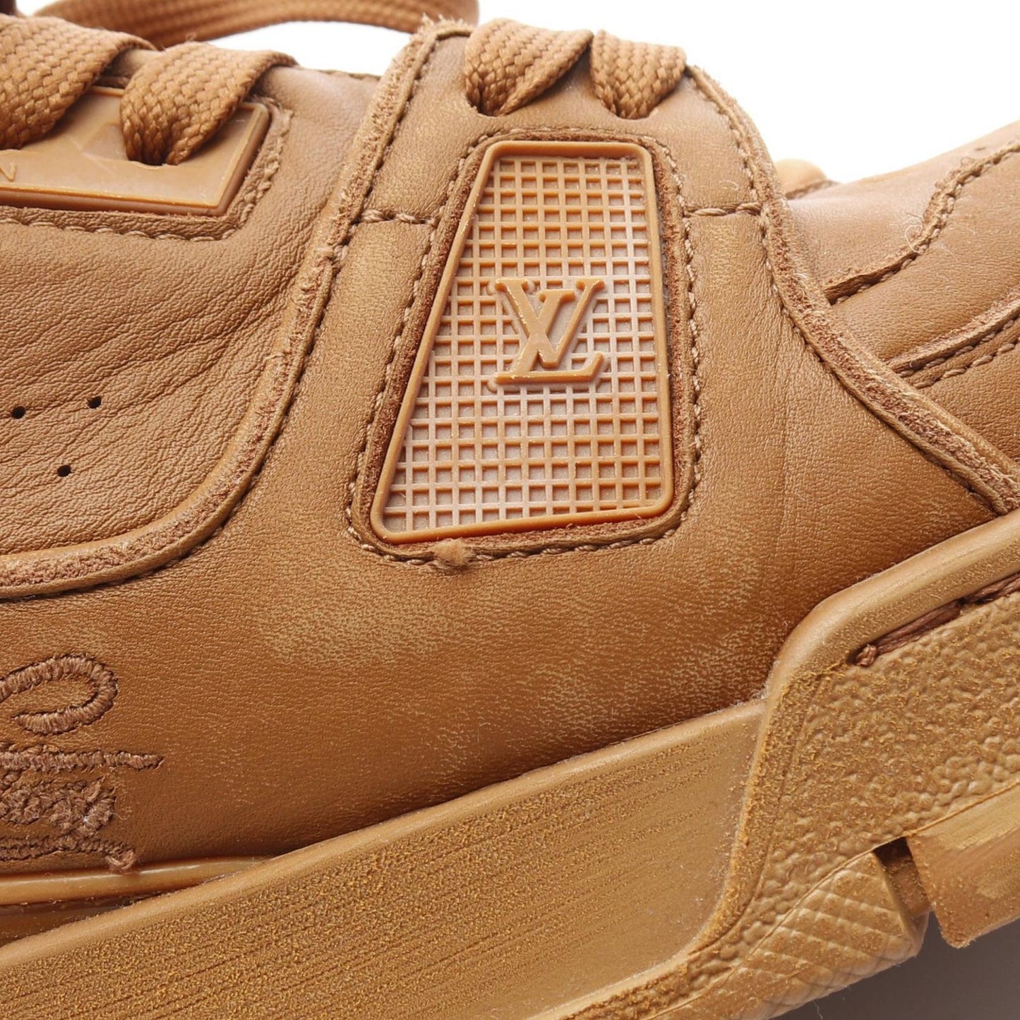 Louis Vuitton LV Trainer Distressed Sneakers - Timeless Elegance