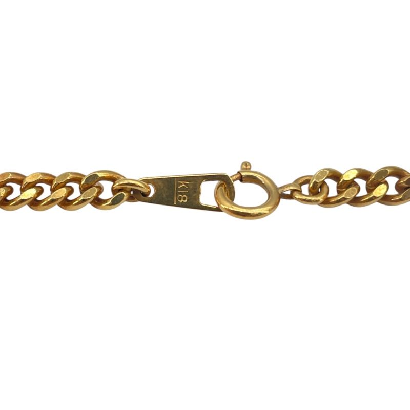 K18 Yellow Gold Double-Sided Single Figaro Necklace - 40cm