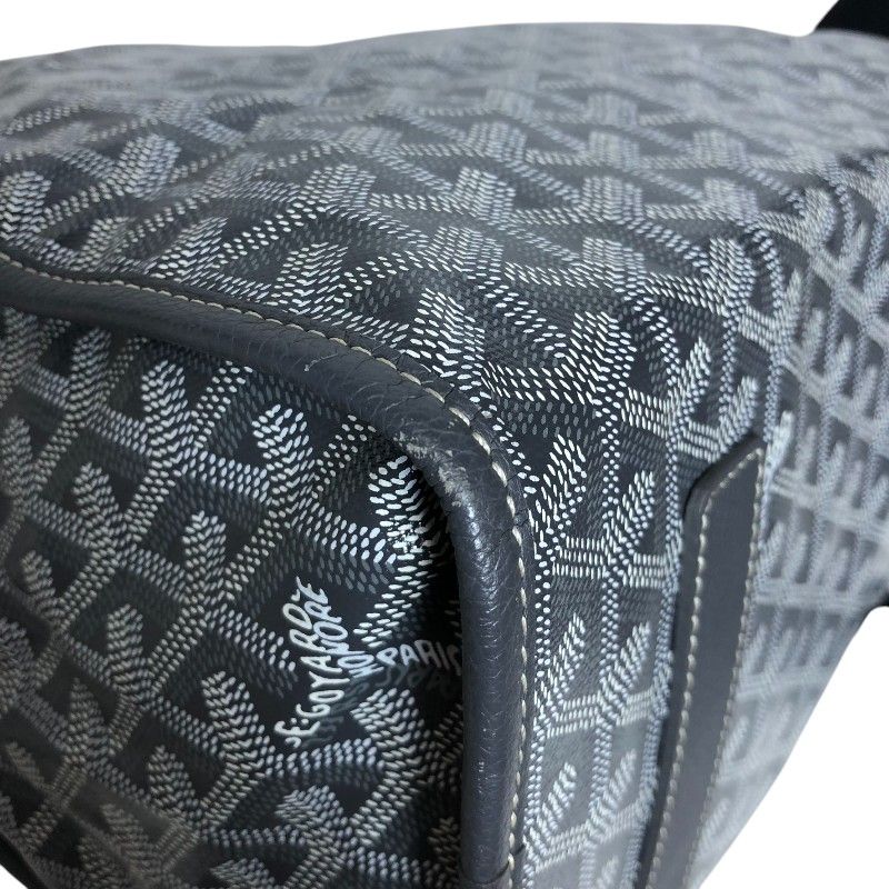 GOYARD Saint Leger Backpack in Gray with Silver Hardware