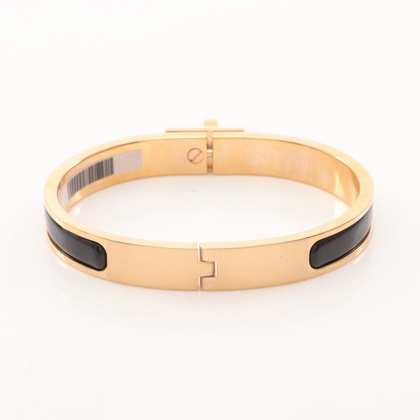 HERMES Mini Click Kelly Bracelet in Black & Gold - Unused Luxury