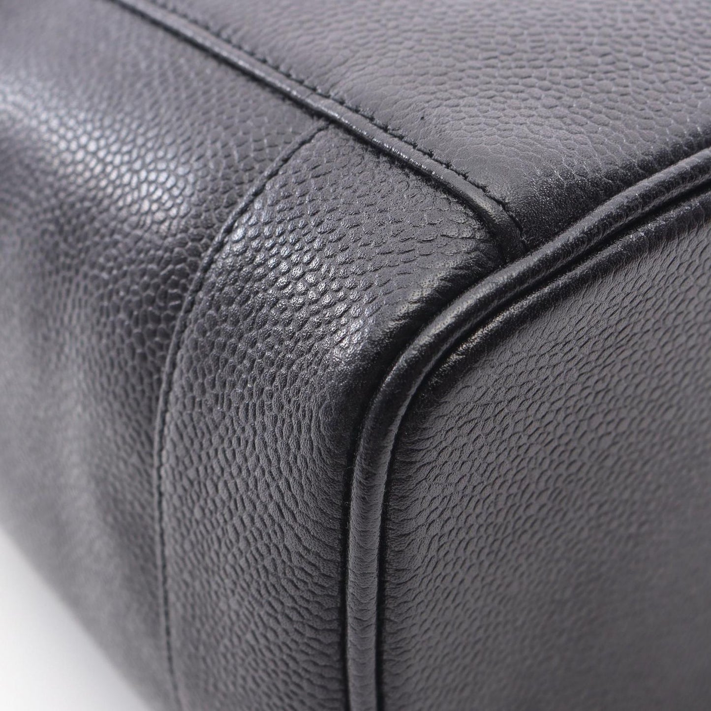 CHANEL Coco Mark Vanity Handbag in Black Caviar Skin - Timeless Elegance