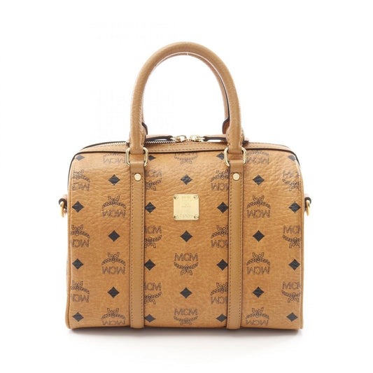 MCM Visetos Tote Bag in Cognac - Timeless Elegance