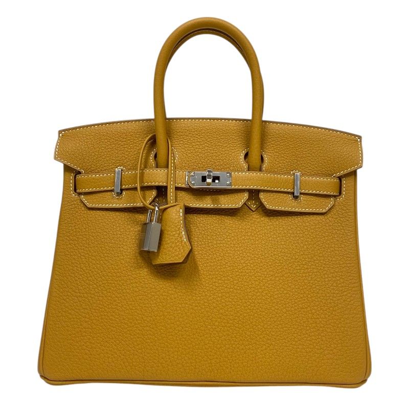 HERMES Birkin 25 Natural Sable with Silver Hardware - Pristine Condition