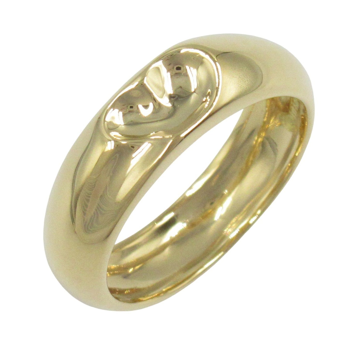 TIFFANY & CO Heart Curved Ring in 18K Yellow Gold - Size 15